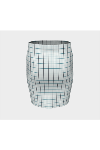 Jupe ajustée chic à carreaux
