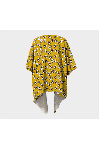 Kimono drapé en pandamonium