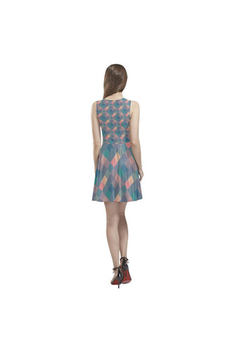 Robe patineuse sans manches Pastel Pixels Thea