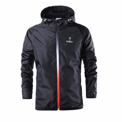 New Spring Summer Men's Fashion Outerwear Windbreaker Men' S Thin Jackets Hooded Casual Sporting Coat Big Size