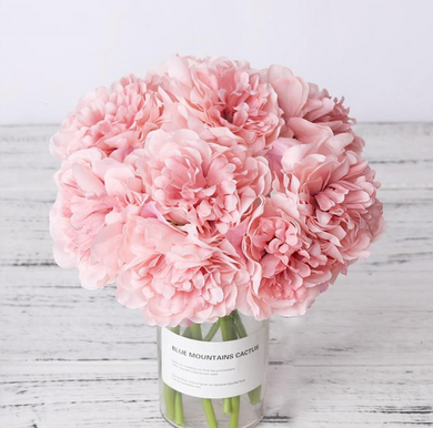 High Quality artificial silk peony flowers