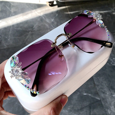 High Quality Vintage Square luxury sunglasses