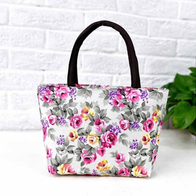 Fashion Folding Women Big Size Handbag Tote Ladies Casual Flower