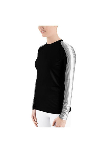 Rash Guard rayé pour femmes