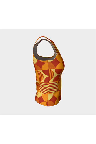 Débardeur ajusté orange Bauhaus