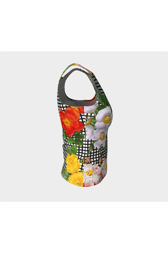 Débardeur ajusté à fleurs