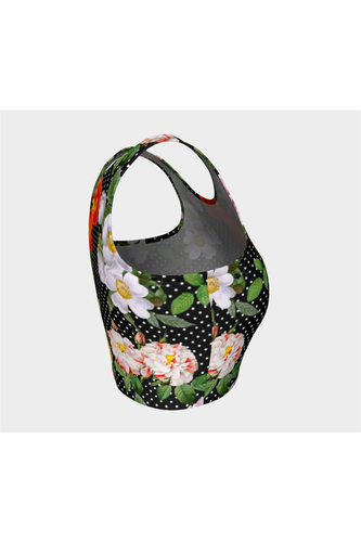 Haut athlétique fleuri