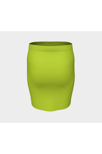 Jupe ajustée citron vert