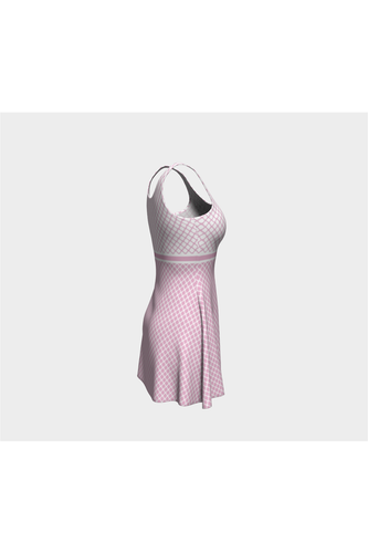 Robe évasée rose Tessie