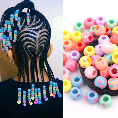 50pcs/lot Dreadlocks Hair Ring Hair Braid Beads hair braid dread dreadlock Beads cuffs clips approx 6mm hole