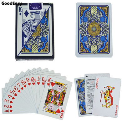 Playing Cards Plastic Poker Card Game Waterproof Poker Texas Hold'em  Blackjack Game Cards  Dropship Gold Card Game Customizable