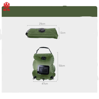 Outdoor Solar Shower Bag 20L Foldable Storage Portable Shower Water Bag