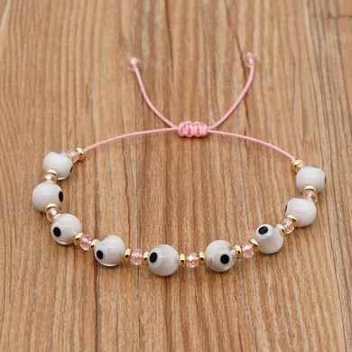Turkish Evil Eye Fashion Bracelet Crystal Beaded