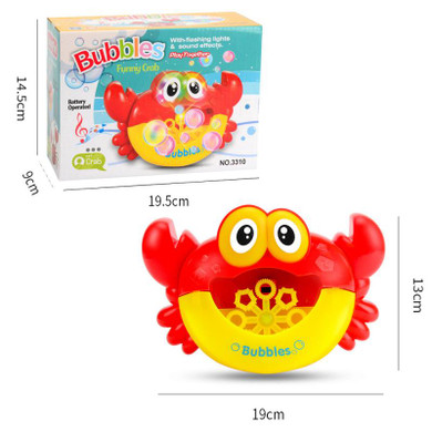 Outdoor/Indoor Bubble Machine Crabs Kids Bath Toy Bathtub Soap Automatic Bubble Maker For Children