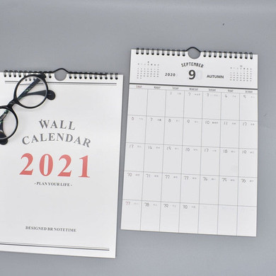 2021 Daily Schedule Hand-painted Calendar Monthly Schedule Wall Calendar