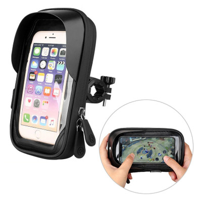 6.4 inch Waterproof Bicycle Phone Holder Stand Motorcycle Handlebar Mount Bag