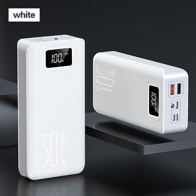 30000mAh Power Bank Portable Charging Poverbank Mobile Phone