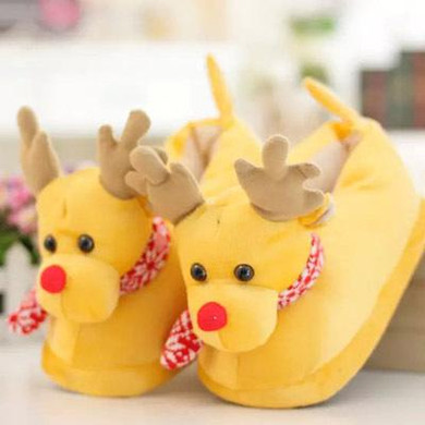New Winter Deer Home Slipper Female Shoes