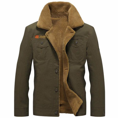 Men's Thick Collar Warm Jacket