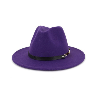 New Fashion Women's Men Wool Felt Panama Hat
