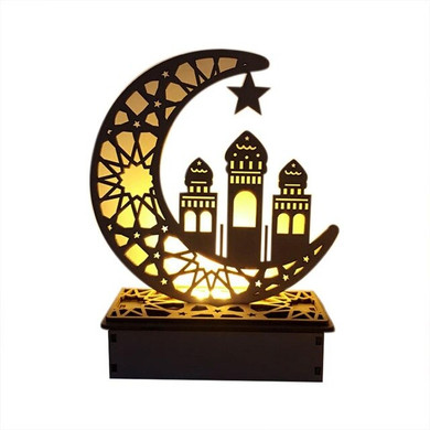 LED Wooden Festival Decorative Lights For Muslim Islamic Eid Mubarak