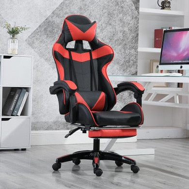 WCG Gaming Chair with Footrest Lift Up Game Chair High Quality Ergonomic Computer Chair