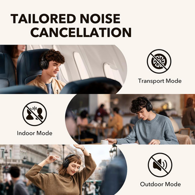 9itech Soundcore Life Q30 Hybrid Active Noise Cancelling Headphones with Multiple Modes, Hi-Res Sound, 40H Playtime