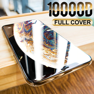 9itech 10000D Curved Full Cover Protective Glass On For iPhone 12 11 Pro X XR XS Max Tempered Screen Protector iPhone 7 8 6S Plus Glass