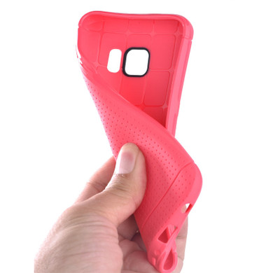 SAMSUNG GALAXY S7 EDGE DOTTED TPU BACK CASE - HOT PINK