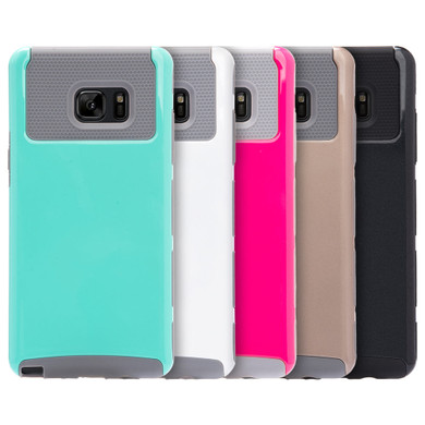SAMSUNG GALAXY NOTE 7 GLOSSIMER UV COATING HYBRID CASE - BLACK/Black