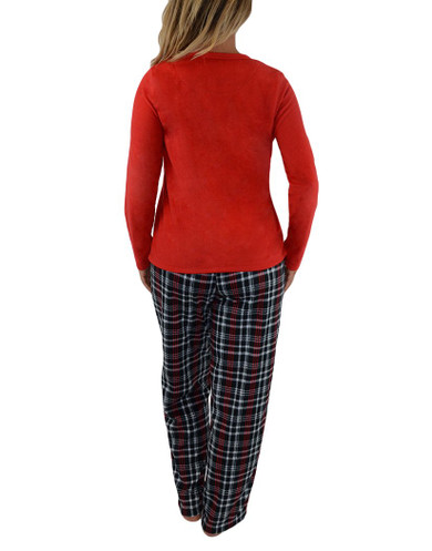 Pillow Talk by Rene Rofe Fun Microfleece PJ Set 555149