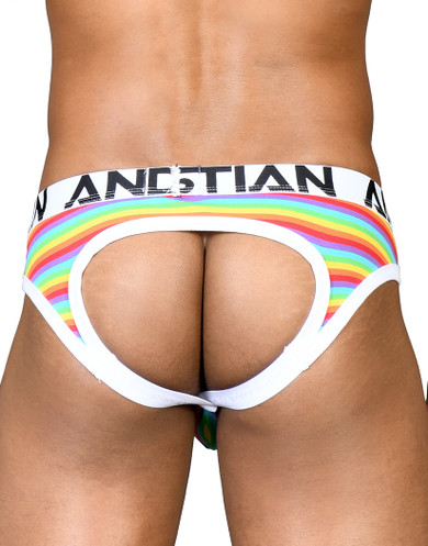 Andrew Christian Pride Stripe Locker Room Jock 91489