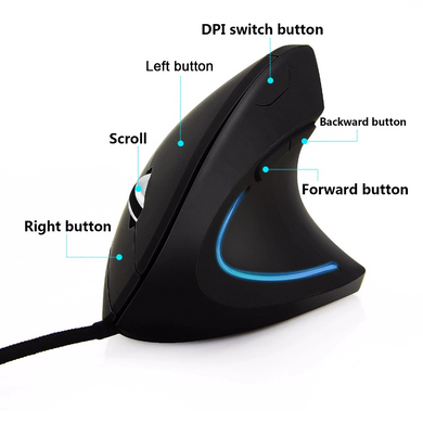 9itech Ergonomic Vertical Mouse 2.4G Wireless Right Left Hand Computer Gaming Mice 6D USB Optical Mouse Gamer Mause For Laptop PC