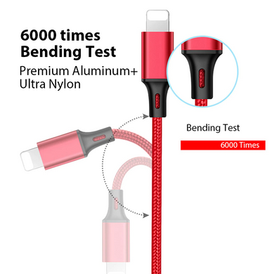 3 in 1 USB Cable for Mobile Phone 2.4A Micro USB Type C Charger Cable for Huawei iPhone 12 11 Pro XR XS Max X Fast Charging Cord