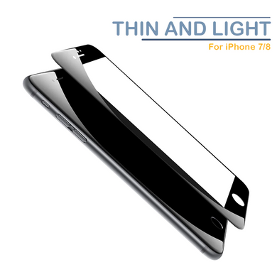 9itech 3PCS Curved Edge Protective Glass on For iPhone 7 8 6 6s Plus SE 2020 Tempered Glass Film on iPhone X XR XS Max Screen Protector