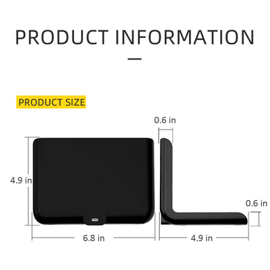 9itech 10W Qi Wireless Charger Wireless Charging Pad Thermometer Calendar Clock Fast Charge Cargador Inalambrico For Iphone Samsung