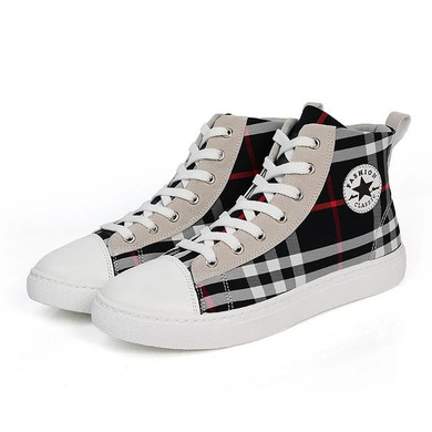 Men High Top Canvas Casual Vulcanize Shoes