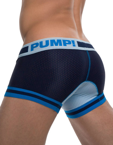 PUMP! Men's Touchdown True Blue Low Rise Cotton Mesh Trunk 11056