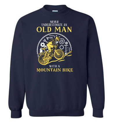 Never Underestimate An Old Man With A Mountain Bike Hoodie, Tshirt, Sweater. Special Shirt for Campers.