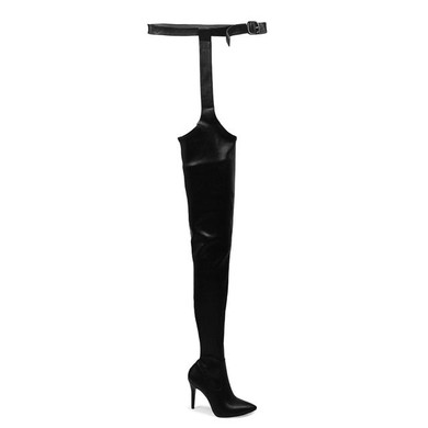 Perixir Women PU Over Knee Boots High Boots Rihanna Style Over the Knee Boots for Women