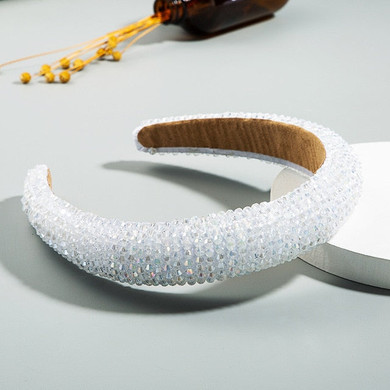 CN Baroque Full Crystal Hair Bands For Women Luxury Padded Diamond Headband Hair Hoop Christmas Gift Fashion Hair Accessories CN Baroque Full Crystal Hair Bands For Women Luxury Padded Diamond Headband Hair Hoop Christmas Gift Fashion Hair Accessories
