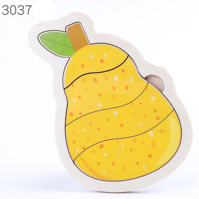 Wooden Baby Toy 3D Puzzles Jigsaw Board Colorful Animals Vehicles Fruts Cartoon Shapes Puzzle Toy for Children Baby Boys Girls