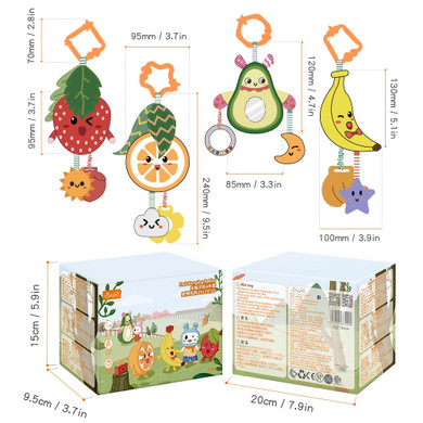 Baby Rattle Teether Baby Stroller Crib Hanging Rattles Baby Toys for 0-12 Months Brinquedo Bebe Christmas Birthday Gift погремуш