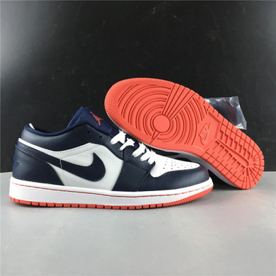 AJ 1 Low Obsidian Ember Glow Shoes Sneakers