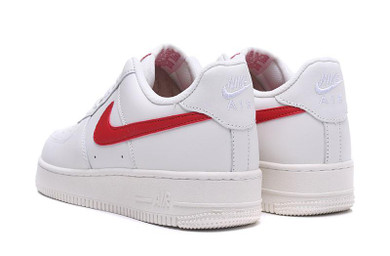 AF 1 07 Low White Red Shoes Sneakers