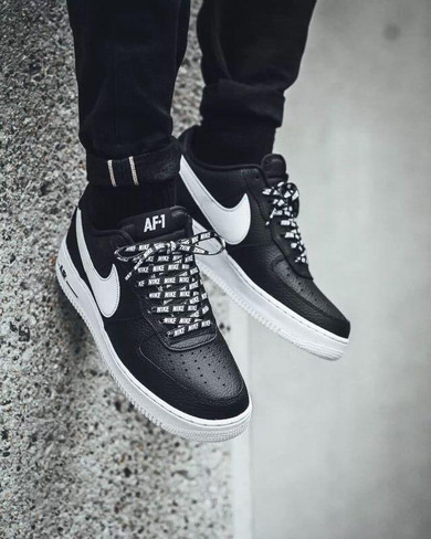 AF 1 Low NBA Black White Shoes Sneakers