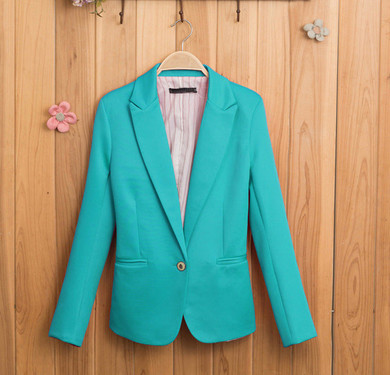 Spring Women Blazer Brand Jacket Made Of Cotton Basic Jackets Candy Color Long Sleeve Slim Suit Blazer Female Small Suit WWT7574