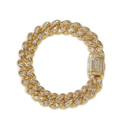 Hip Hop Square Zircon Cuban Bracelets