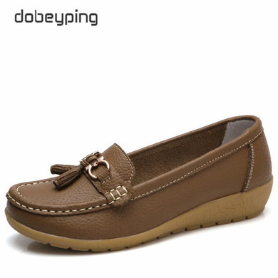 New Arrival Shoes Woman Genuine Leather Women Flats Slip On Women's Loafers