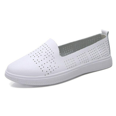 Woman Genuine Leather Shoes Woman Flat Loafers
